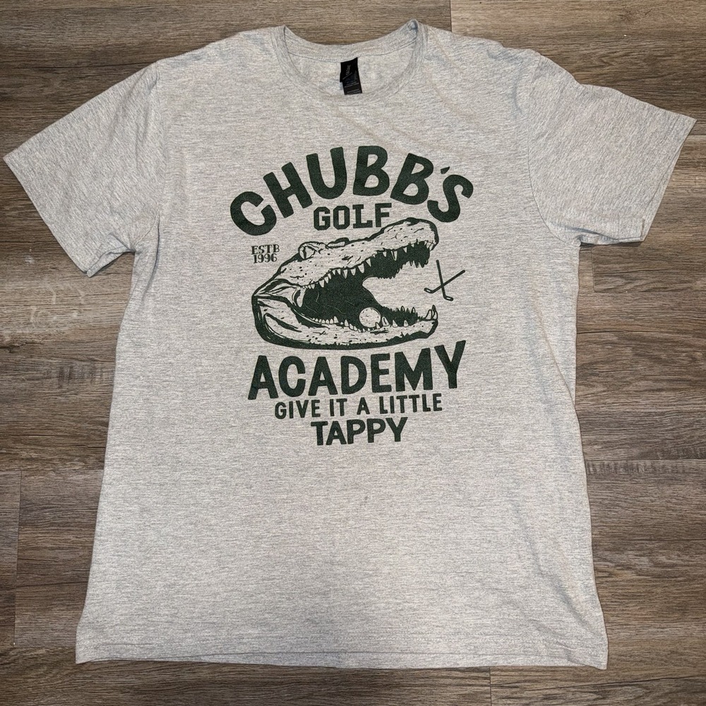 Chubbs Golf Academy Shirt Mens Medium Give It A Little Tappy PGA